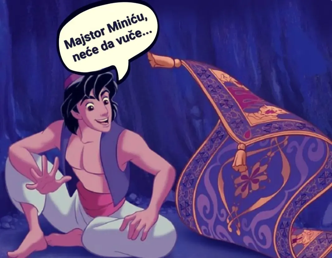 Majstor Minicu nece da vuce